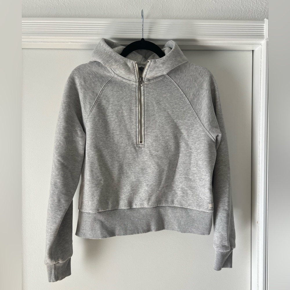 Vuori Gray Quarter Zip